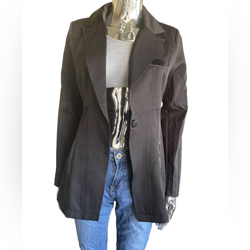 Black Blazer Fashion Nova - Size S, Stretchy NWOT